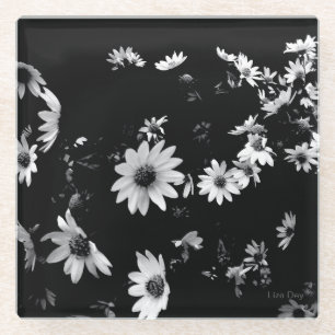 "Dancing Daisies" Glass Untersetzer