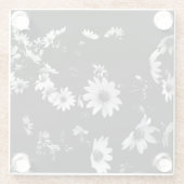 "Dancing Daisies" Glass Untersetzer (Rückseite)