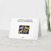 Dancing Dala Horses Bank Inside Greeting Card Karte (Rückseite)