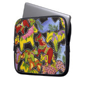 Dancing Dala Horses Electronics Sleeve (Vorderseite Links)