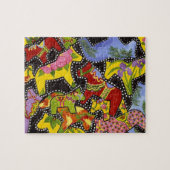 Dancing Dala Horses Puzzle (Horizontal)