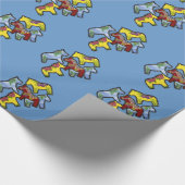 Dancing Dalas Wrapping Paper Geschenkpapier (Ecke)
