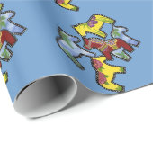 Dancing Dalas Wrapping Paper Geschenkpapier (Rolleneckpunkt)