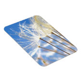 Dancing Dandelion Poof, Happy, Joyful, Nature Magnet (Rechte Seite)