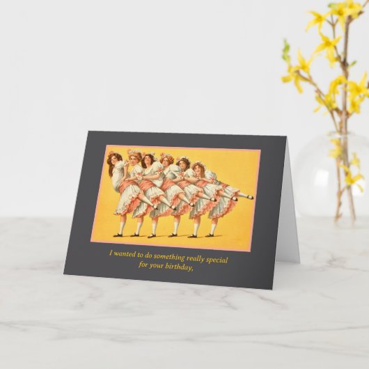 Dancing Days Over Card Karte (Gelbe Blume)