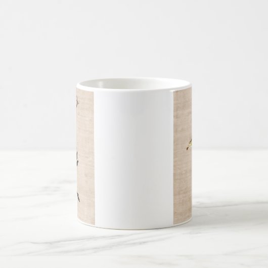 Dancing Deer mit Violine 2 Kaffeetasse (Mittel)