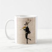 Dancing Deer mit Violine 2 Kaffeetasse (Links)