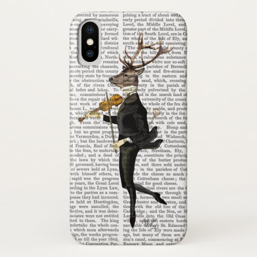 Dancing Deer mit Violine Case-Mate iPhone Hülle (Rückseite)