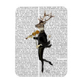 Dancing Deer mit Violine Magnet (Vertikal)