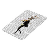 Dancing Deer mit Violine Magnet (Linke Seite)