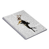 Dancing Deer mit Violine Notizblock (Rechte Seite)