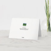 Dancing Deer Notecard Karte (Rückseite)