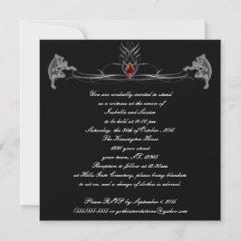 Dancing Demons Jewelen Goth Wedding Einladungen