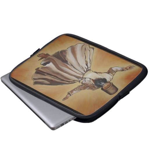 Dancing Dervous Ottoman Dynastie Art Laptopschutzhülle (Vorne Knopf)