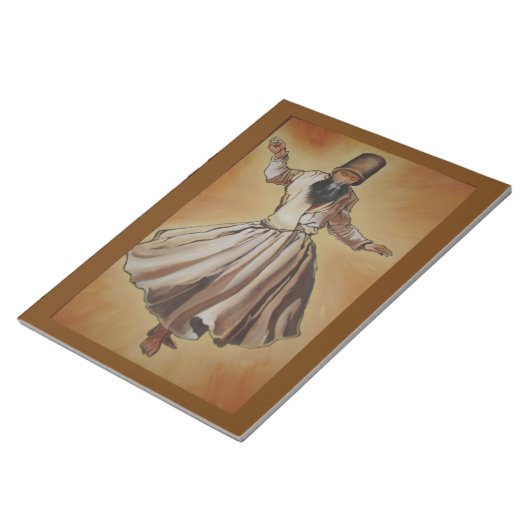 Dancing Dervous Ottoman Dynastie Art Notizblock (angewinkelt)