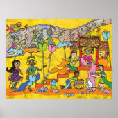 Dancing Devas - Kambodschanische Kunst Poster (Vorne)