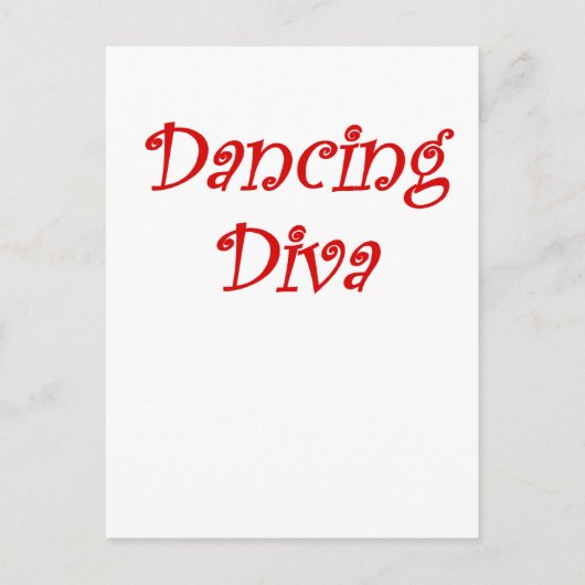 Dancing Diva Postkarte (Vorderseite)