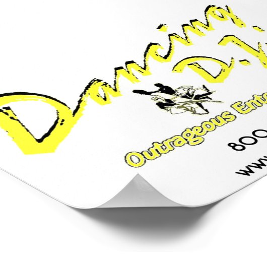 Dancing Dj Poster (Ecke)