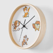 Dancing Dog O'clock wall Uhr (Winkel)