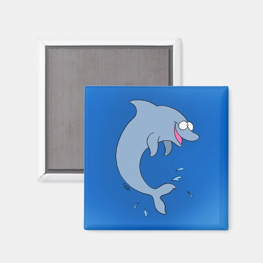 Dancing Dolphin Magnet (Vorderseite/Rückseite)