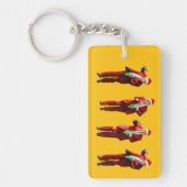 Dancing Donald Trump Christmas Keychain MAGA Schlüsselanhänger (Vorderseite)