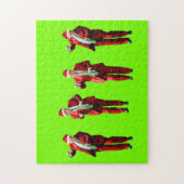 Dancing Donald Trump WeihnachtsMAGA Puzzle (Vertikal)