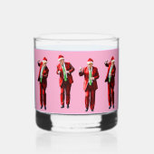 Dancing Donald Trump WeihnachtsMAGA Whiskyglas (Rückseite)