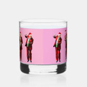 Dancing Donald Trump WeihnachtsMAGA Whiskyglas (Rechts)