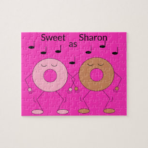 Dancing Donuts Fuchsia Puzzle