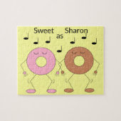 Dancing Donuts Gelb Puzzle (Horizontal)