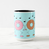 Dancing Donuts Light Blue Tasse (Zentrum)