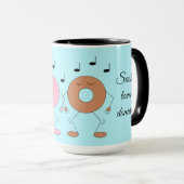 Dancing Donuts Light Blue Tasse (VorderseiteRechts)