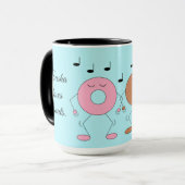 Dancing Donuts Light Blue Tasse (Vorderseite Links)