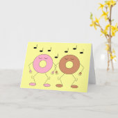 Dancing Donuts Light Yellow: Leere Karte (Gelbe Blume)