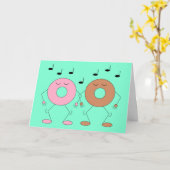 Dancing Donuts Mind Green: Leere Karte (Gelbe Blume)