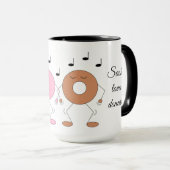 Dancing Donuts White Tasse (VorderseiteRechts)
