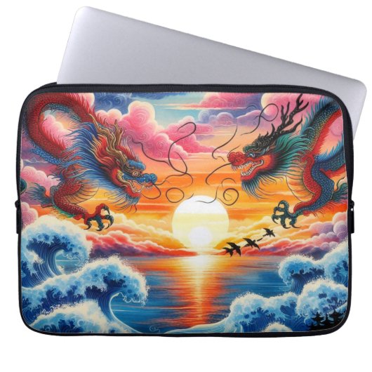 Dancing Dragon Tablet Protection Laptopschutzhülle (Vorderseite)