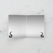 Dancing Dragon Vielen Dank Dankeskarte (Innenseite)