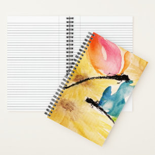 Dancing Dragonflies Spiral Notebook Notizblock