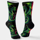 DANCING DRAGONS SOCKS SOCKEN (Gewinkelt)