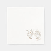 Dancing Duck Napkin Serviette (Vorderseite)