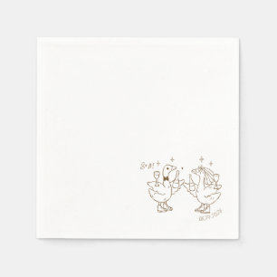 Dancing Duck Napkin Serviette