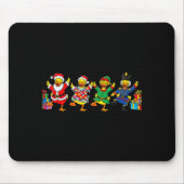 Dancing Ducks Christmas Cute Holiday Party Apparel Mousepad (Vorne)