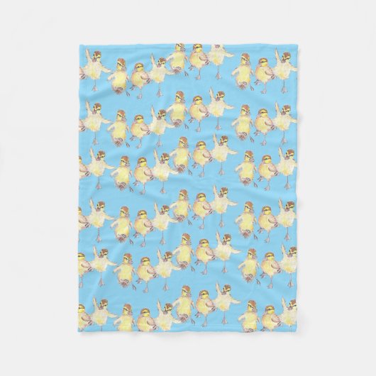 Dancing Ducks Fleecedecke (Vorderseite)