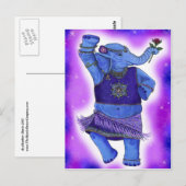 Dancing Elephant Postcards Postkarte (Vorne/Hinten)