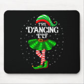 Dancing Elf Christmas Family Matching Women Girls Mousepad (Vorne)
