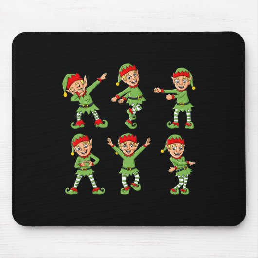 Dancing Elf Dance Challenge Boys Mädchen Kinder We Mousepad (Vorne)