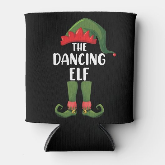 Dancing Elf Family Matching Group Weihnachts-Party Dosenkühler (Vorderseite)