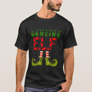 Dancing Elf Funny Group Matching Family Pajamas Fo T-Shirt