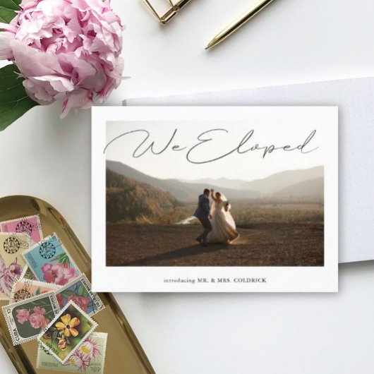 Dancing Elopement Foto Hochzeit Ankündigung